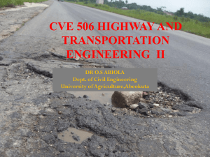 cve 506 highway & transportation engineering