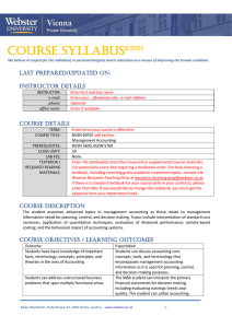 course syllabus ©2015 - Webster University Vienna