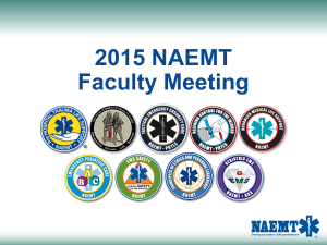 2015 NAEMT Faculty Meeting Presentation