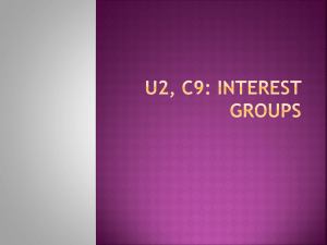 U2, C9: Interest Groups
