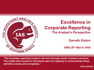 IASSA Presentation 2006-03-28 GIBS