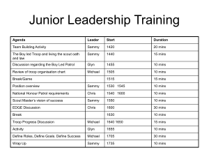 Junior Leadership Training - Troop 39