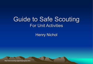 Guide to Safe Scouting For Unit Activities