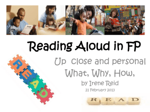 Reading Aloud RASA 23 Feb 2013