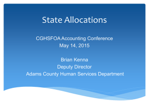 Allocation - Colorado Government Human Services Financial