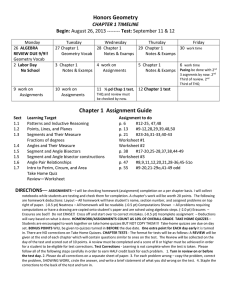 Chapter 1 Assignment Guide
