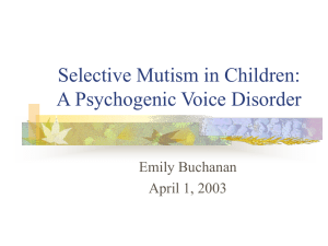 Selective Mutism
