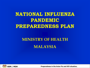 National Influenza Pandemic Peparedness Plan