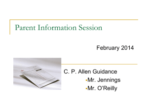 Information for Grade 10 and 11 Parents
