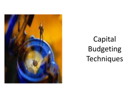 capital budgeting research paper