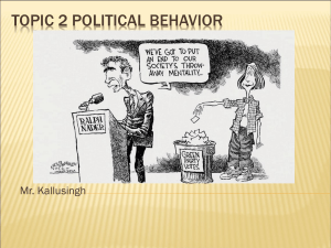 Topic 2 political behavior