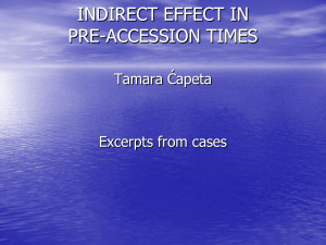 INIDIRECT EFFECT IN PRE