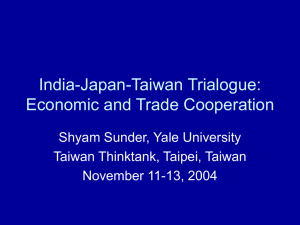 India-Japan-Taiwan Trialogue: Economic and
