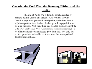 Canada: Cold War, Booming 50s and
