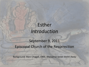 Introduction to Esther