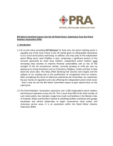 PRA submission - Retail Motor Industry Federation