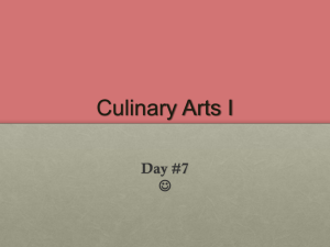Welcome to Culinary Arts I - Waukee Community School District Blogs