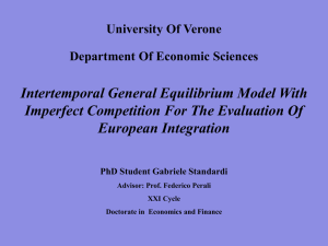 Applied General Equilibrium Model