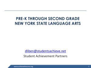 pre-k through second grade new york state