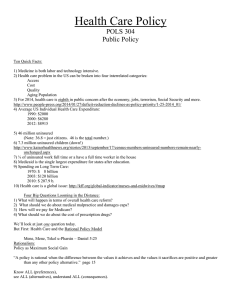 Health Care Policy - Harding University