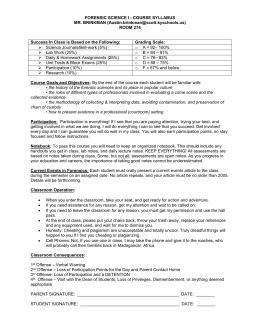 Classroom Rules for 7th Grade Math with Mr