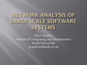 Network Analysis of Large-Scale software systems