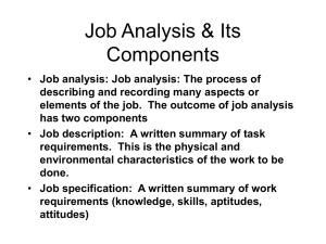 Job Analysis: Importance & Purpose