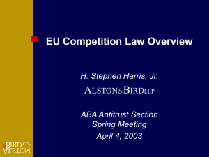 U.S. and EU Competition Law A Case Study: GE