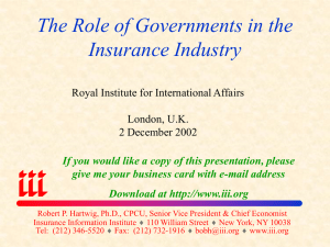 regulation - Insurance Information Institute