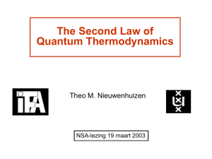 Quantum thermodynamics