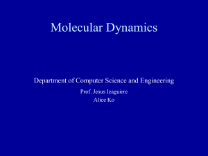 molecular dynamics - University of Notre Dame