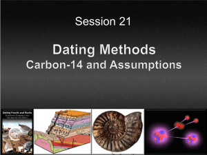Session 21 Dating Methods.