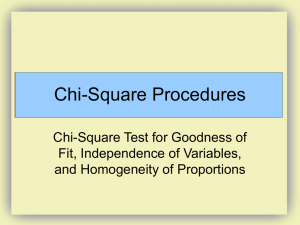 chi-square test for homogeneity
