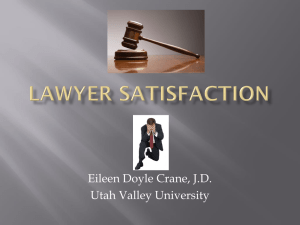 Lawyer satisfaction - Utah Valley University