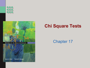 Chi Square Tests