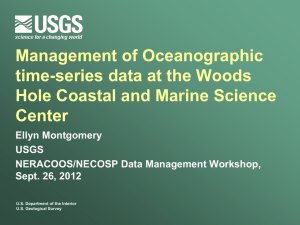 Management of Oceanographic time-series data at the Woods Hole