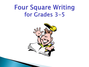 Four Square Writing for Grades 3