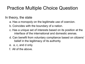 Practice Multiple Choice Question