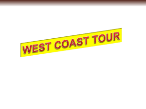 WEST COAST TOUR
