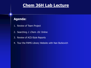 Lab Lecture (March 6/7)