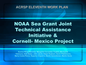 NOAA Sea Grant Joint Technical Assistance Initiative & Cornell