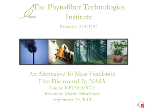 The Phytofilter Technologies Institute
