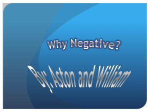 Why Negative