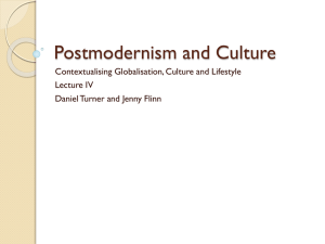 Postmodernism and Culture
