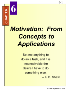 Motivation: From Concepts to Applications