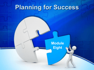 Planning for Success presentation