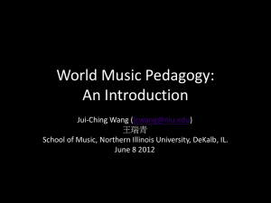 World Music Pedagogy: An Introduction