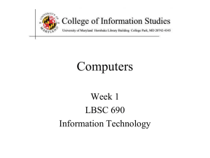 computation - University of Maryland Institute for Advanced