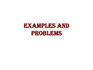 Examples and Problems - KFUPM Open Courseware