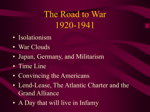 The Road to WW II